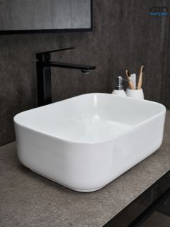 Раковина Gid N1335 51238 накладная белая 40x30x13