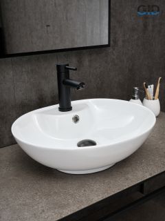 Раковина Gid N9005 51206 накладная белая 51x41x15