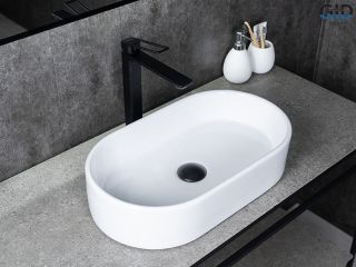 Раковина Gid N9020 51209 накладная белая 52.5x30.5x11.5