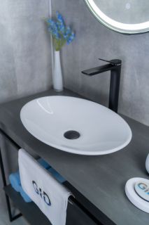 Раковина Gid N9022 51110 накладная белая 50x35x9