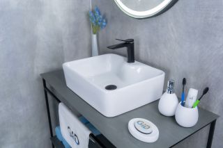 Раковина Gid N9091 51176 накладная белая 48x37x13