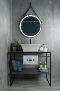 Раковина Gid N9108 51121 накладная белая 49x41x19