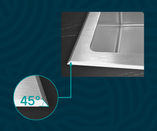 Мойка кухонная Paulmark Kroner-Edge PM777551-BS брашированная нержавеющая сталь