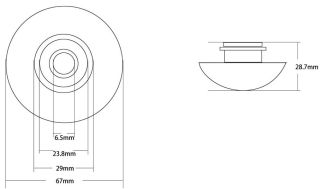 Накладка на слив для раковины ABBER AC0014MP розовый матовый