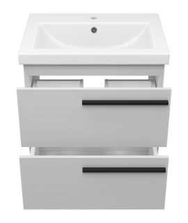Подвесная тумба под раковину Misty Ненси 60см серый