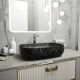 Раковина чаша Maretti FL13NS66-560MR, черный мрамор