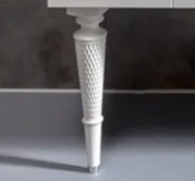 Ножки массив DENTI белые 847-w 35 см