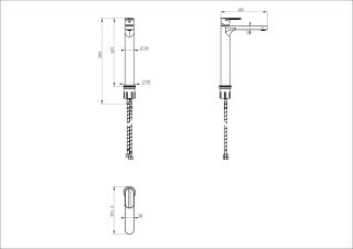 Смеситель для раковины Wonzon & Woghand WW-H1034-CR хром