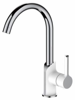 Смеситель для кухни Haiba HB70805-8 белый/хром