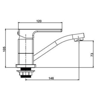 Смеситель для кухни Gappo G4517-8 белый
