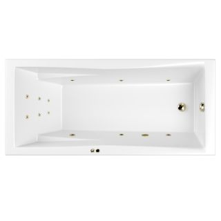 Гидромассажная ванна WHITECROSS Palace 0104.180080.100.LINE.BR 180x80 см Line бронза