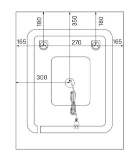 Зеркало с подсветкой и термообогревом IDDIS Zodiac ZOD60T0i98 60см белый