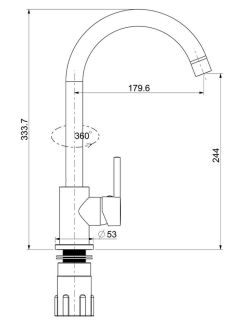Смеситель для кухни Splenka S201.40.05 сатин