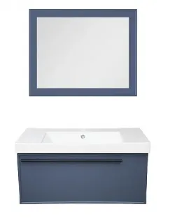 Тумба под раковину La Fenice Elba  FNC-01-ELB-BG-80 матовая синяя 80 см