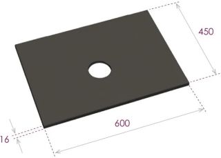 Столешница под раковину Onika 660450 60 см чёрный