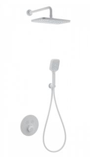 Душевой комплект Wonzon & Woghand WW-D2017-A-MW с термостатом белый матовый
