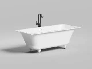 Ванна из искусственного камня Salini Orlanda Axis Kit S-Stone 103323M 170x75см белый матовый