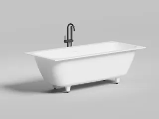 Ванна из искусственного камня Salini Orlanda Axis Kit S-Sense 103312MRH 180x80см RAL снаружи