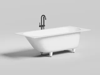 Ванна из искусственного камня Salini Ornella Kit S-Sense 102412MRH 180x80см RAL снаружи