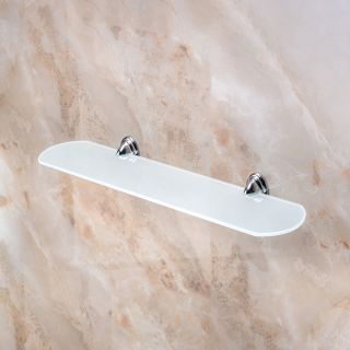 Полка для ванной комнаты РМС A1280 стеклянная овальная