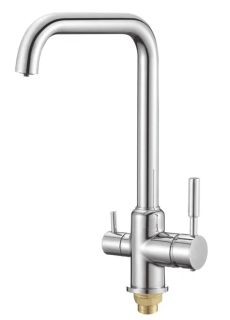 Смеситель для кухни Shevanik S268 с подключением фильтра хром