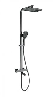 Душевая стойка Wonzon & Woghand Stay 3 WW-B3026-T1-BGG с термостатом тёмный графит