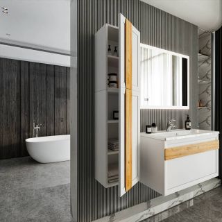 Шкаф навесной Бриклаер Берлин 4627125416118 90 см белый