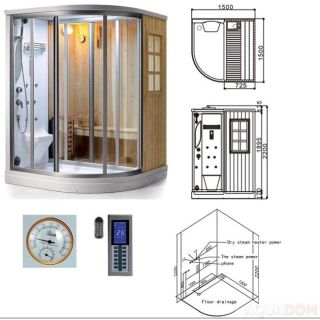 SSWW S618 Душевая кабина с финской сауной 150х150х200