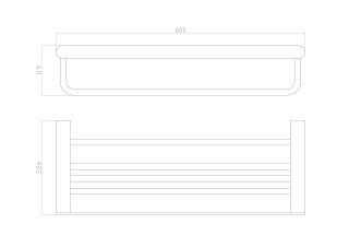 Полка для полотенец  Wonzon & Woghand Carbon WW-7781 чёрный