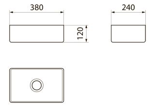 Раковина Point Аврора PN43102 38см белый