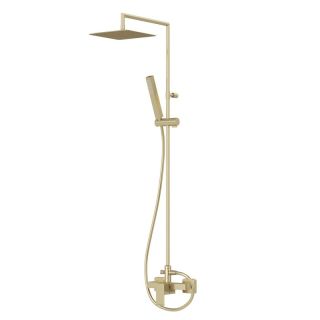 Душевая колонна Cezares  со смесителем, верхний душ из нержавеющей стали PORTA-CD-SR бронза