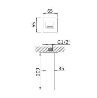 Излив для ванны, белый матовый Cezares PORTA-SC-BIO