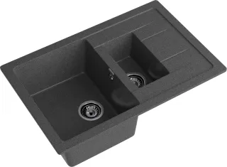 Мойка кухонная GranFest Графит Quadro Q-775 KL граф