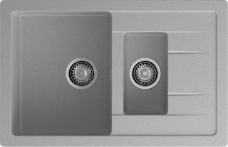 Мойка кухонная GranFest Серая Quadro Q-775 KL сер