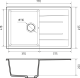 Мойка кухонная GranFest CLASSIC Q-780L графит