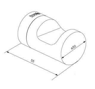 Крючок IDDIS Noa NOAWT10i41 белый матовый