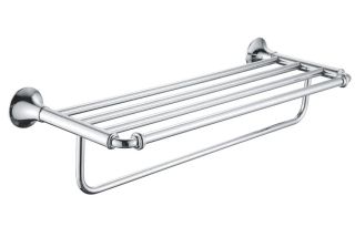 Полка для полотенец Rose RG1208 63см хром