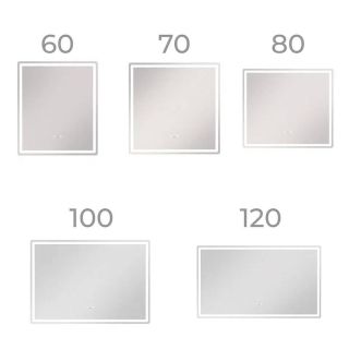 Зеркало с подсветкой Vigo Geometry Step 234 80 см