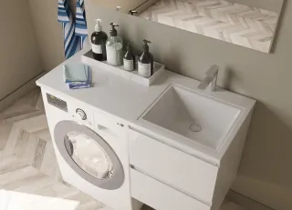 Раковина над стиральной машиной Эстет Даллас ФР-00001668 П 110см белый