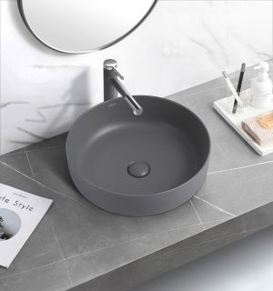 Раковина ABBER Bequem 45см серый матовый AC2100MG