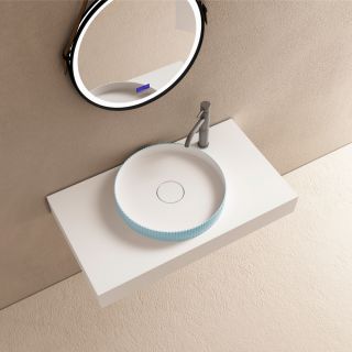 Раковина ABBER Stein AS2604Blau 40см голубой