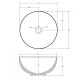 Раковина ABBER Stein AS2617 40см белый матовый