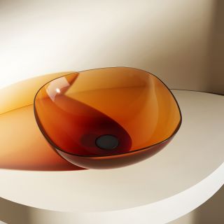 Раковина ABBER Kristall 43см коричневый AT2806Opal