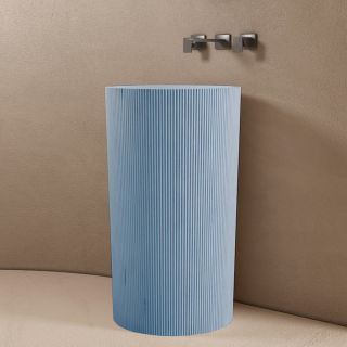 Напольная раковина ABBER Stein AS2501Blau 50см голубой