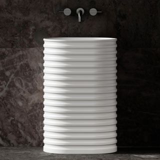 Напольная раковина ABBER Stein AS2550-H 58см белый матовый