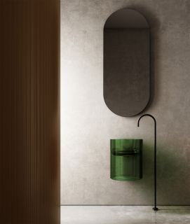 Подвесная раковина ABBER Kristall AT2704Emerald 42см зелёный