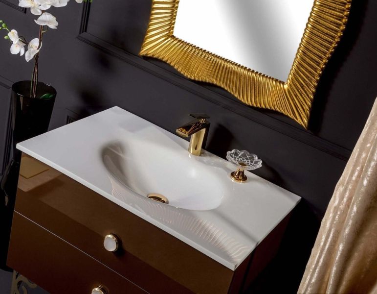 Раковина Armadi Art Solid Glass 80см белый 850-080