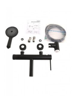 Смеситель для ванны и душа CEZARES RELAX-VD-NOP черный матовый