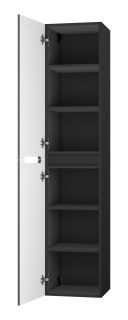 Подвесной шкаф - пенал Misty Роял 35см универсальный чёрный