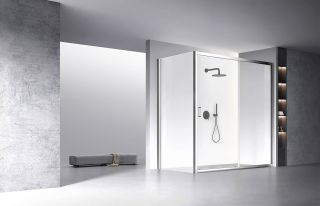 Душевой уголок Veconi Rovigo RV-060, 1900х800х1950, хром, стекло прозрачное